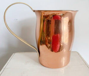 Shopatblu Elizabethton antique vintage copper pitcher