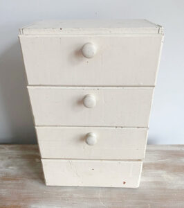 Shopatblu Elizabethton antique vintage mini white chest