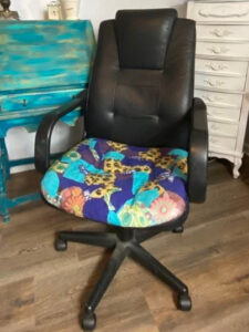 shopatblu fabric updated office chair seat