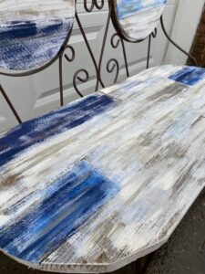 shopatbly vintage garden bench painted
