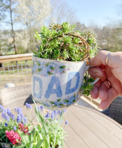 shopatblu easter tablescape vintage dad tea cup