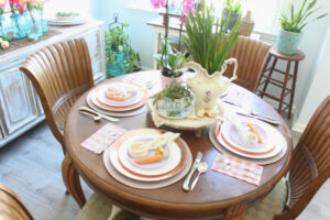 shopatblu spring easter tablescape place settings