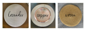 shopatblu easter tablescape spring decor chargers
