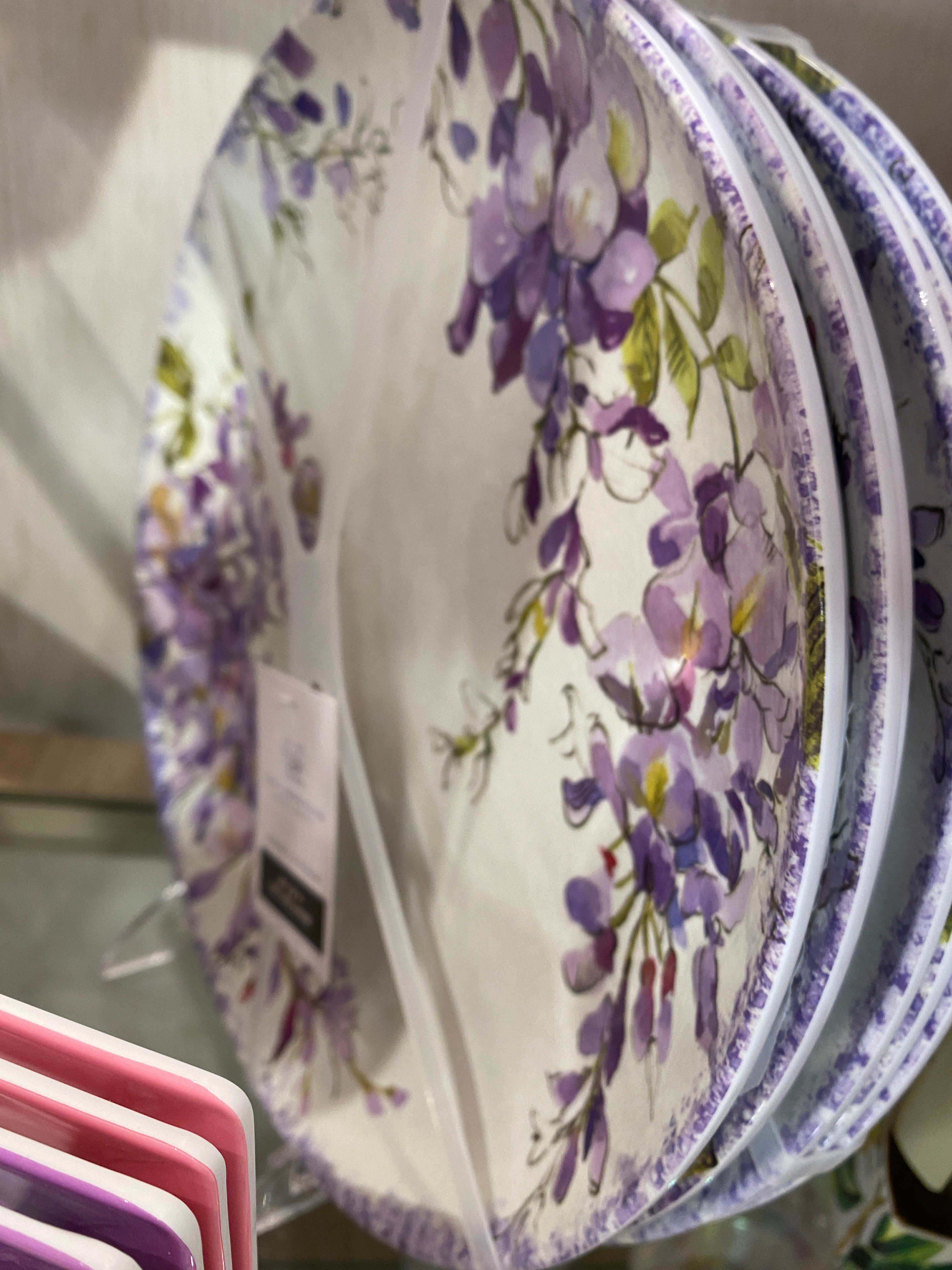 shopatblu easter tablescape purple plates