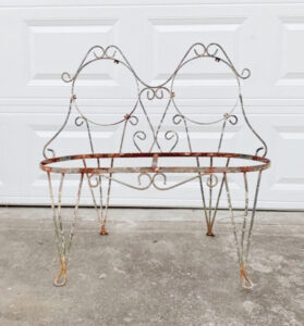 Shopatblu the blue building antiques vintage garden bench upcycle before