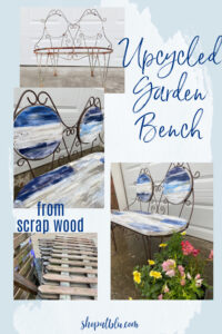 shopatblu upcycle garden bench pin