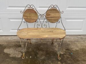 shopatblu wooden seat backs and base for garden bench