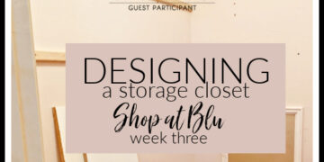 shopatblu how to build closet shelves graphic