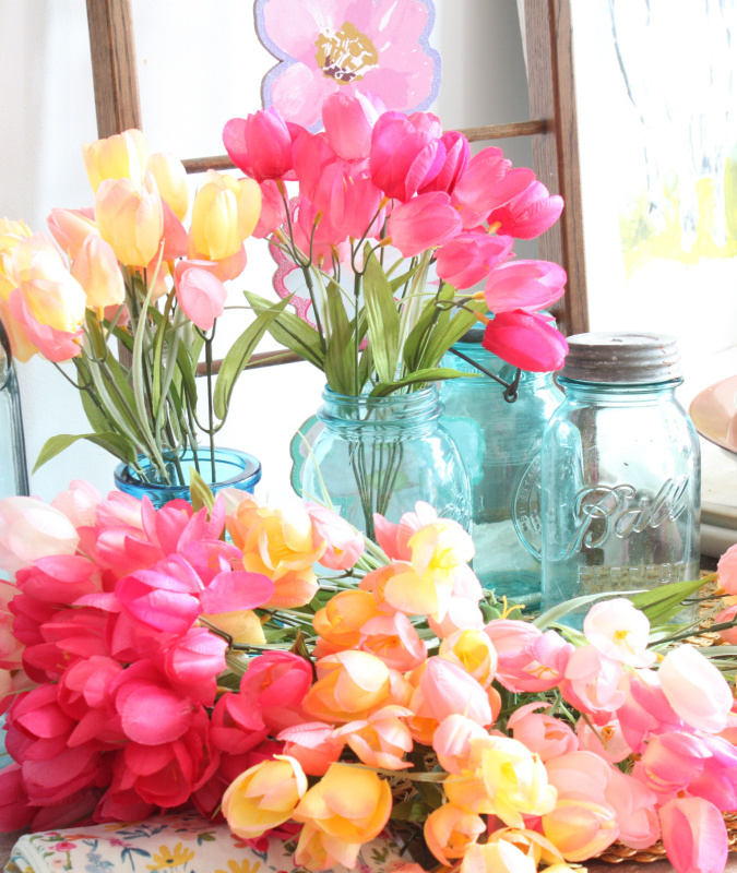 shopatblu tulips and ball jars