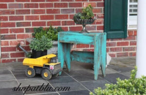 shopatblu the blue building antiques garden yellow truck