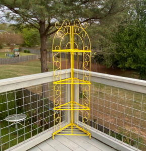 shopatblu the blue building antiques vertical herb garden painted metal corner shelf