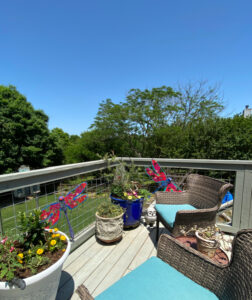 shopatblu how to refresh metal garden decor deck corner color
