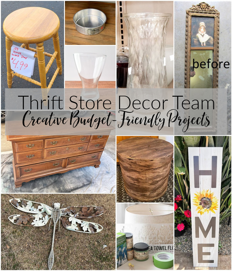 shopatblu thrift store decor team may graphic