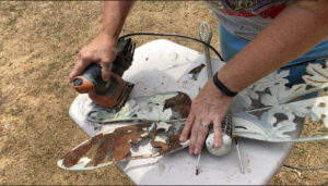 shopatblu how to refresh metal garden decor rust