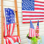 The Blue Building Antiques Shopatblu barn metal flag deck decor