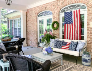 The Blue Building Antiques Shopatblu Our Southern Home Porch