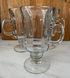 The Blue Building Antiques Shopatblu clear red white and blue jello desserts parfait glasses
