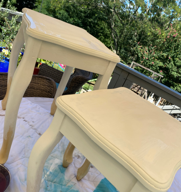 Thrift Store Side Table Makeover with Chalk Paint - The House on Silverado