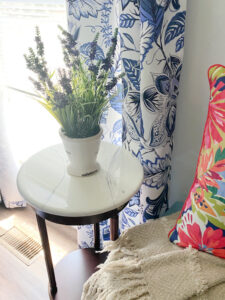 shopatblu the blue building antiques small epoxy resin table lavender