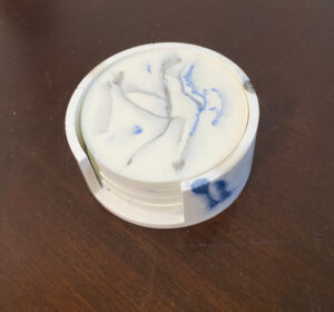 shopatblu the blue building antiques small epoxy resin coasters