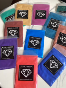 shopatblu the blue building antiques small epoxy resin table colored pigment powder