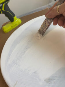 shopatblu the blue building antiques small epoxy resin table basecoat