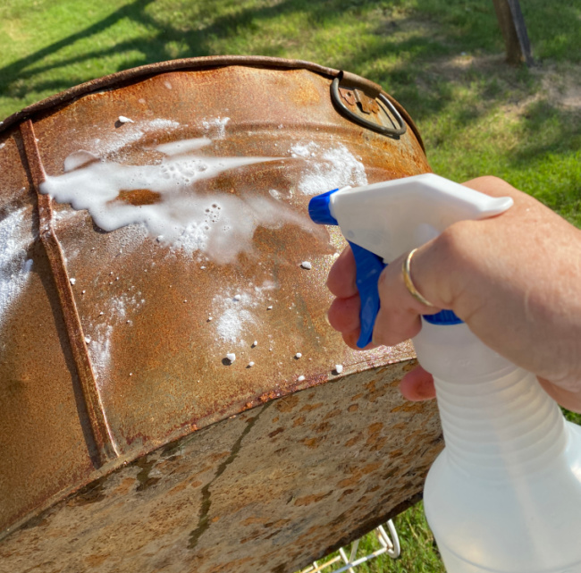 DIY Galvanized Metal Tub Shelves for the Garden - Shop at Blu