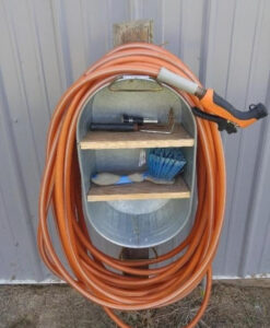 Shopatblu DIY Galvanized Tub Garden inspo Shelves