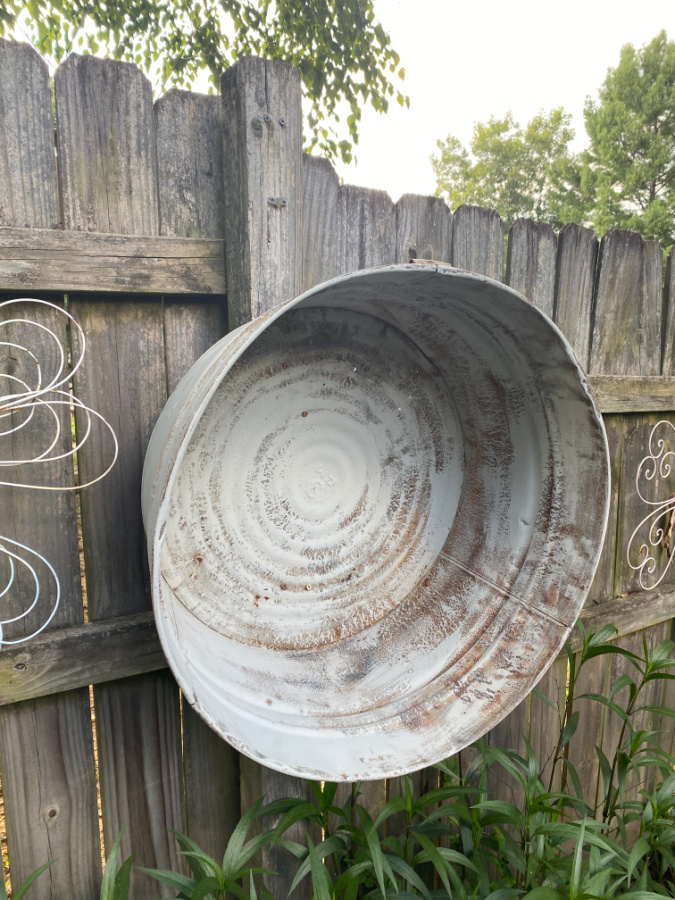 Shopatblu DIY Galvanized Tub Garden Shelves hang tub