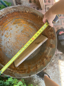 Shopatblu DIY Galvanized Tub Garden Shelves measurements