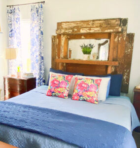 shopatblu vintage trash can blue and white bedroom