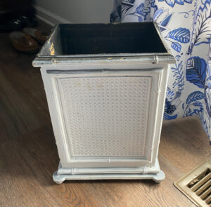 shopatblu vintage trash can before