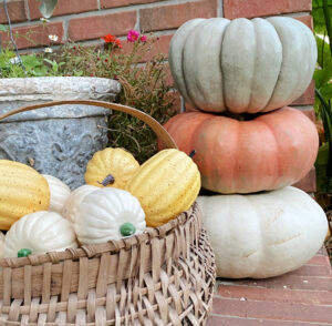 shopatblu fall outdoor decor stacked pumpkins