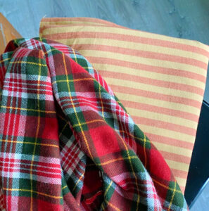 shopatblu fall outdoor decor upcycled pumpkins striped fabric
