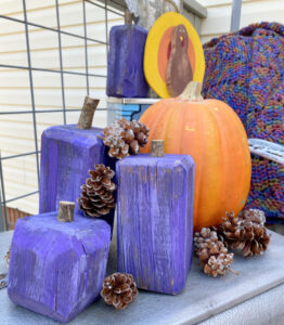 shopatblu fall outdoor decor upcycled pumpkins scrap pumpkins