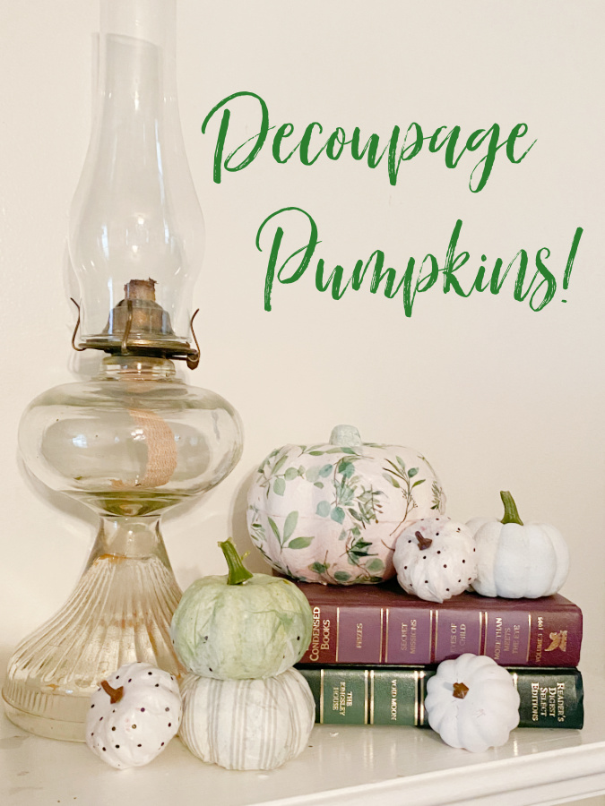 shopatblu the blue building antiques customize your pumpkins mantle display