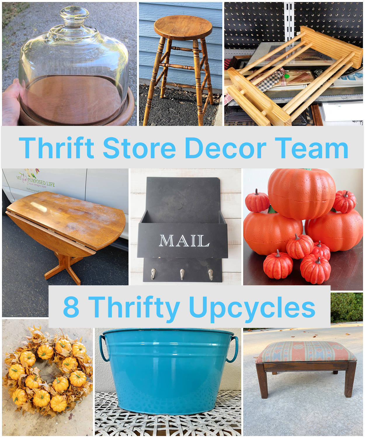 shopatblu the blue building antiques customize your pumpkins thrift store decor team graphic