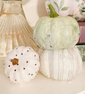 shopatblu the blue building antiques customize your pumpkins sage and stripes