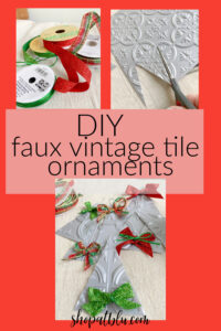 shopatblu faux fvntage tile ornaments pin