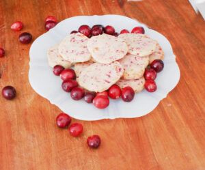 shopatblu cranberry orange shortbread cookie