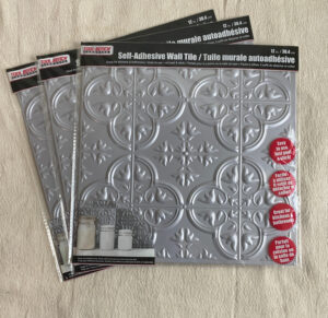 Shopatblu faux vintqage ceiling tile backsplash