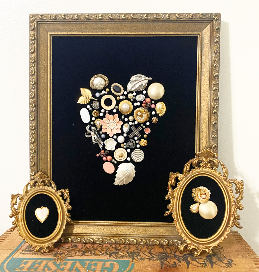 shopatblu vintage jewelry project mini frames