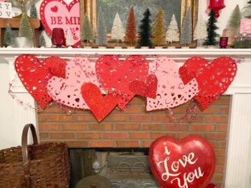 shopatblu valentines mantle mantel