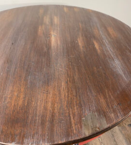 shopatblu thrift store painted side table faux top