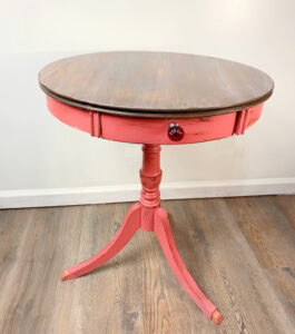 shopatblu thrift store painted side table rustic