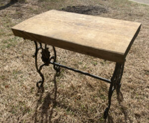 shopatblu thrifted footstool makeover custom wood top