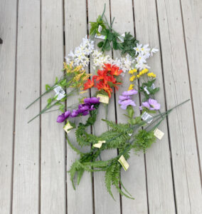 thrift and dollar store diy spring wreath florals