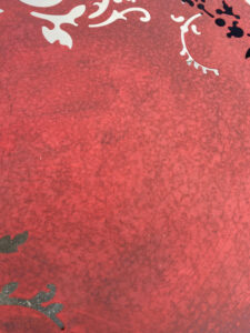 shopatblu upcylced metal garden decor red rustic patina