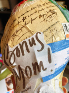 shopatblu The Blue Building Antiques decoupage mannequin head bonus mom