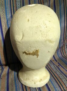 shopatblu The Blue Building Antiques decoupage mannequin head